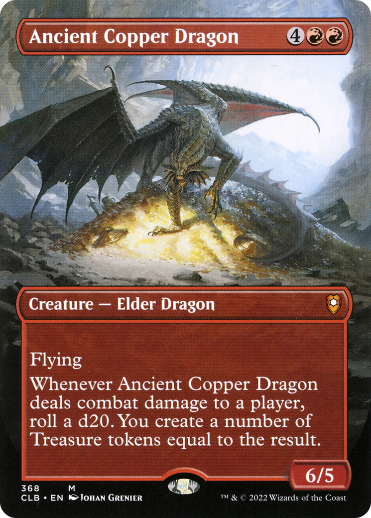 Ancient Copper Dragon (Borderless) (CLB-368) [Commander Legends: Battle for Baldur's Gate]