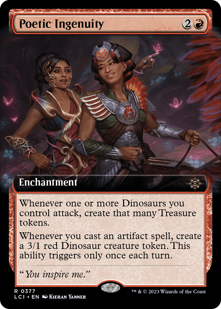 Poetic Ingenuity (LCI-377) [The Lost Caverns of Ixalan]: (Extended Art)