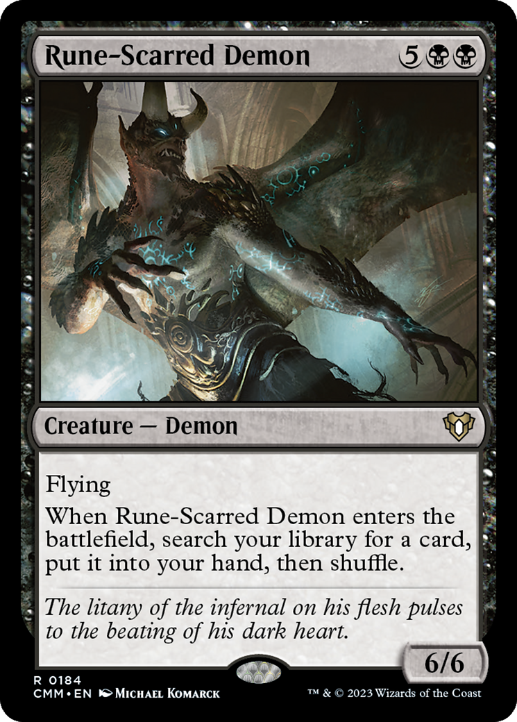 Rune-Scarred Demon (CMM-184) [Commander Masters]