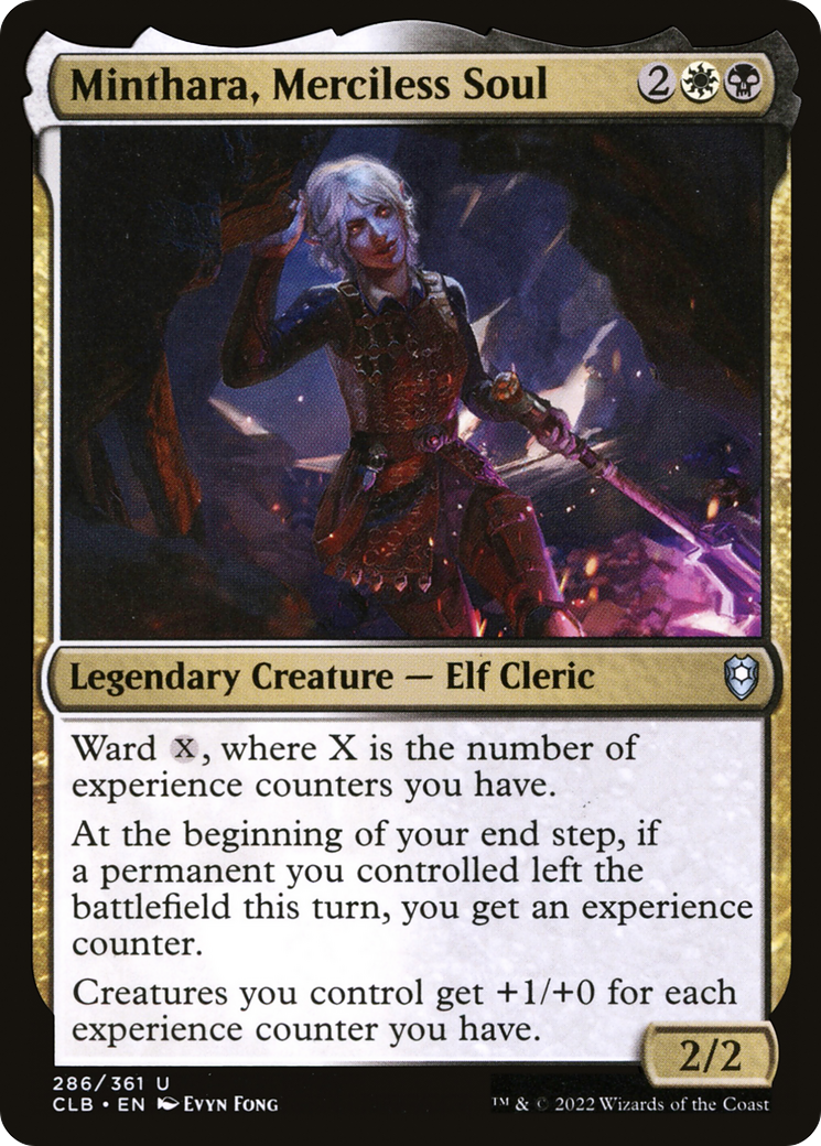 Minthara, Merciless Soul (CLB-286) [Commander Legends: Battle for Baldur's Gate] Foil
