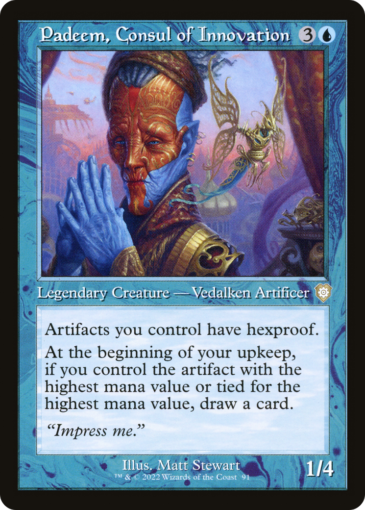 Padeem, Consul of Innovation (Retro Frame) (BRC-091) [The Brothers' War Commander]