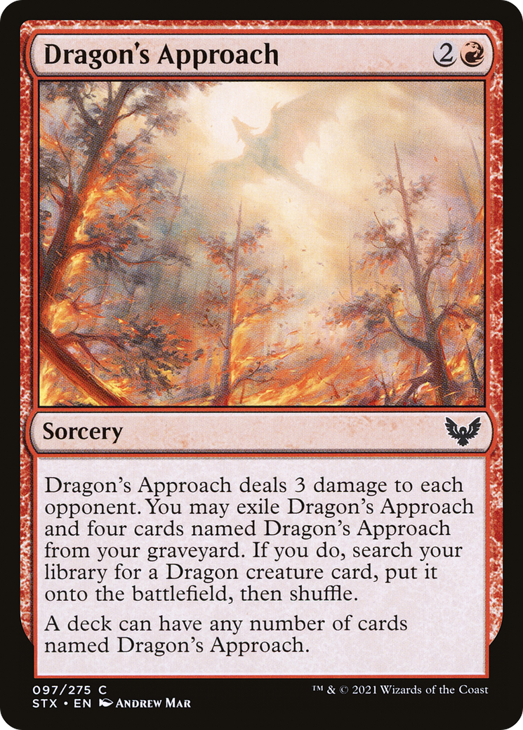 Dragon's Approach (STX-097) [Strixhaven: School of Mages] Foil