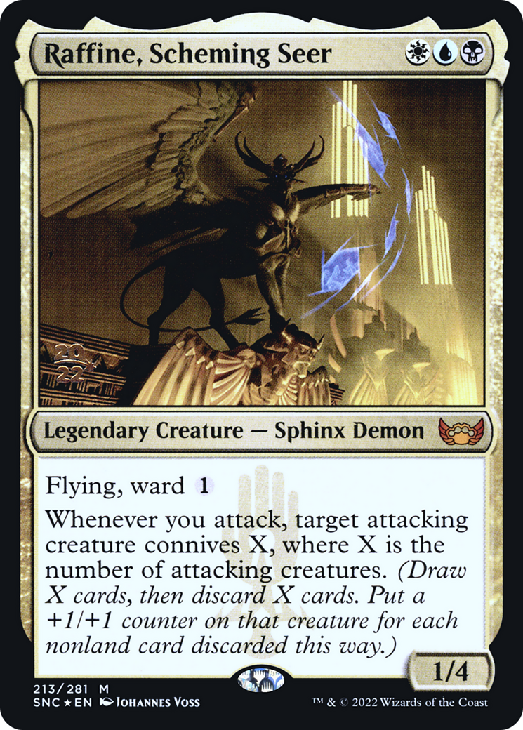 Raffine, Scheming Seer (PRE-213) [Streets of New Capenna Promos] Foil