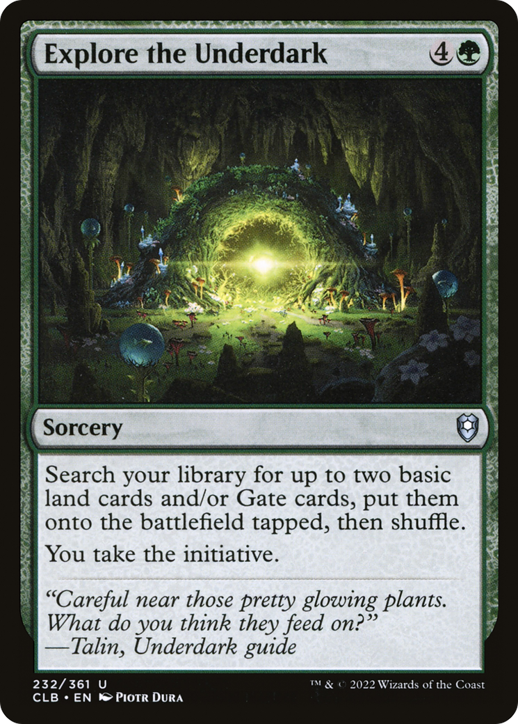 Explore the Underdark (CLB-232) [Commander Legends: Battle for Baldur's Gate]