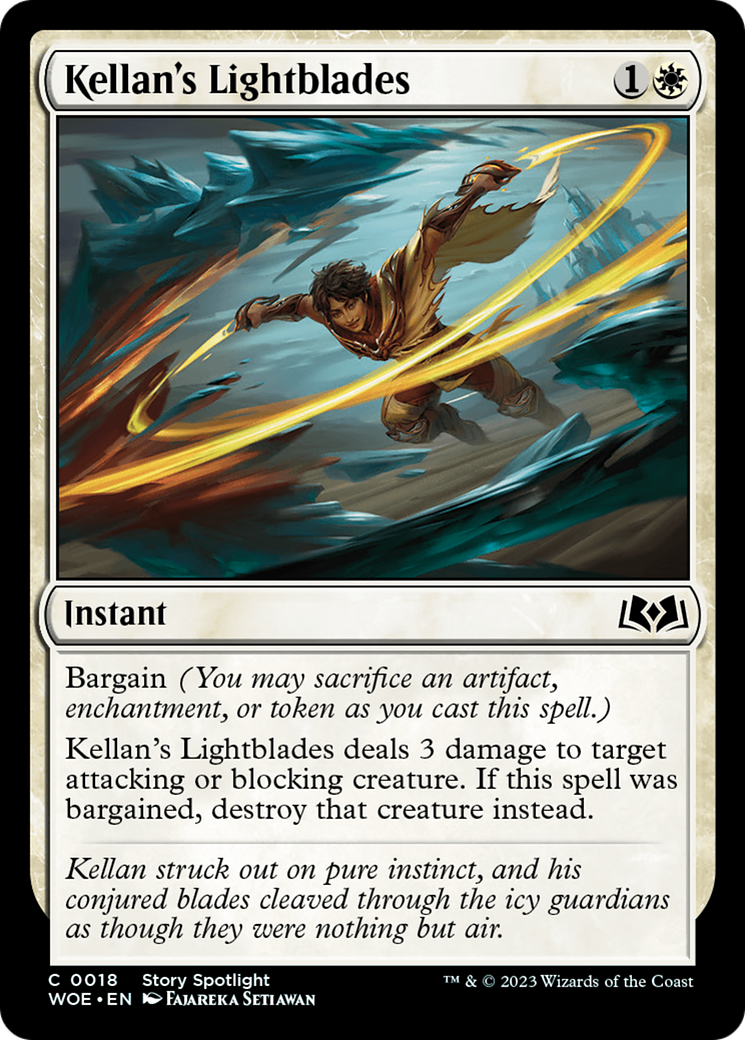 Kellan's Lightblades (WOE-018) [Wilds of Eldraine] Foil
