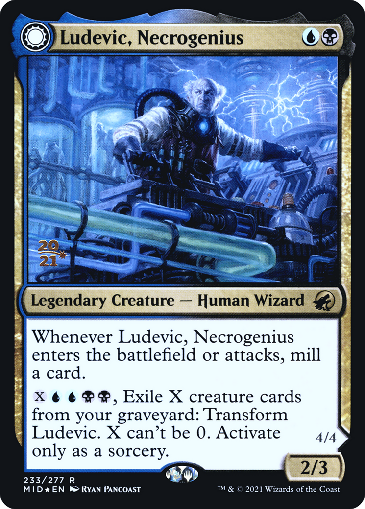 Ludevic, Necrogenius (PRE-233S) [Innistrad: Midnight Hunt Promos] Foil