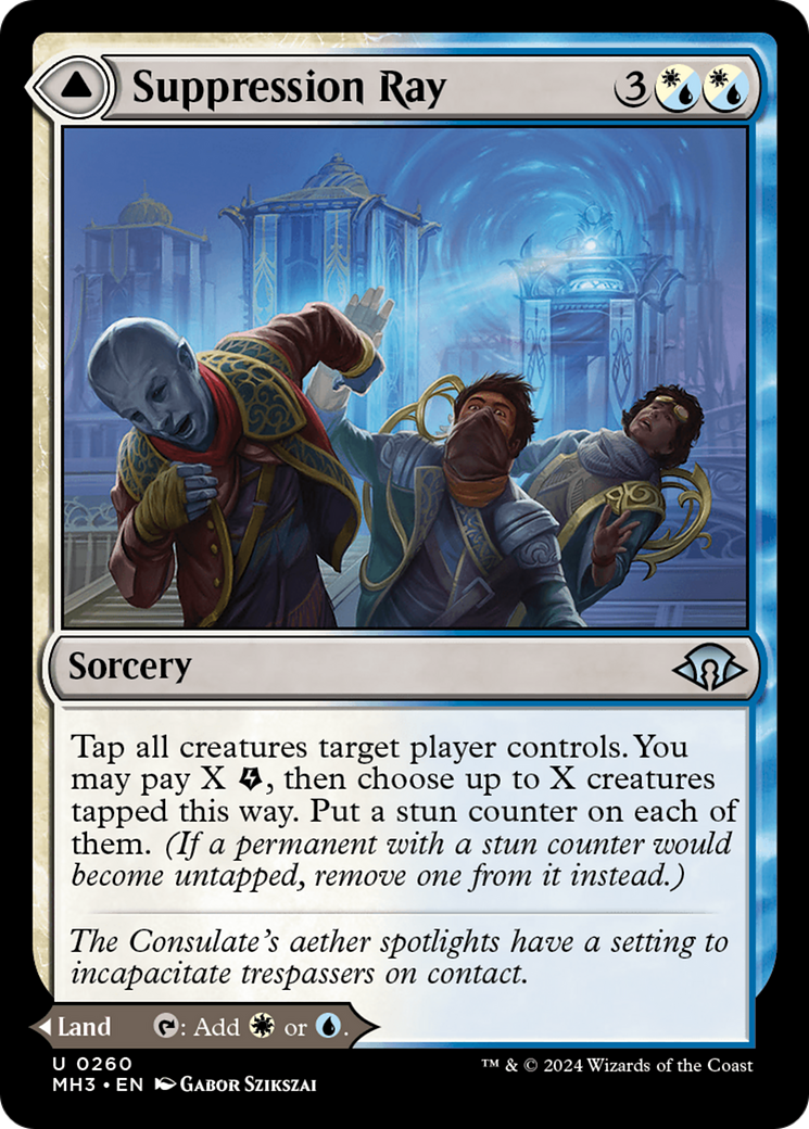 Suppression Ray // Orderly Plaza (MH3-260) [Modern Horizons 3] Foil