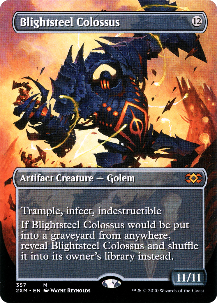 Blightsteel Colossus (2XM-357) [Double Masters] (Borderless)