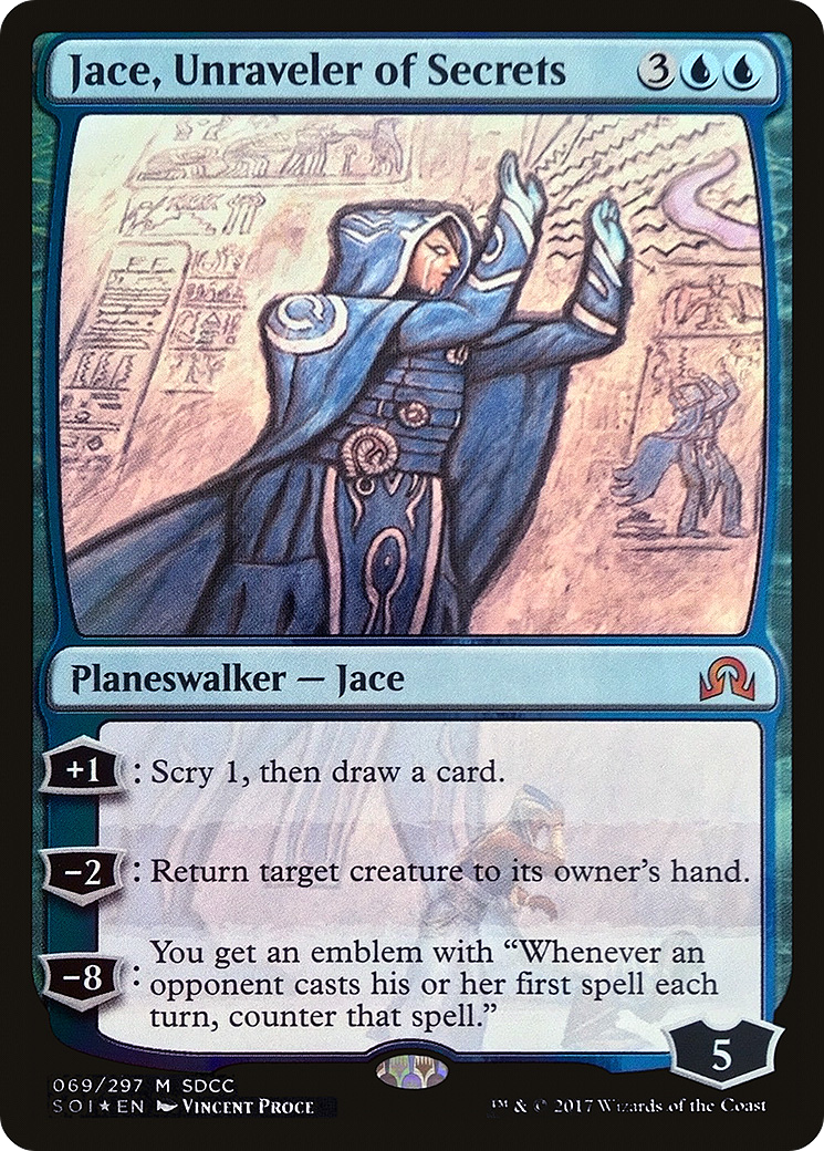Jace, Unraveler of Secrets (MEDIA-069) [San Diego Comic-Con 2017] Foil