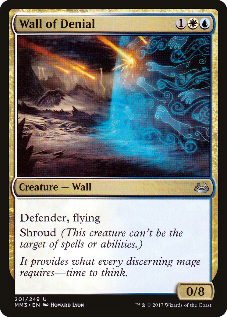 Wall of Denial (MM3-201) [Modern Masters 2017] Foil