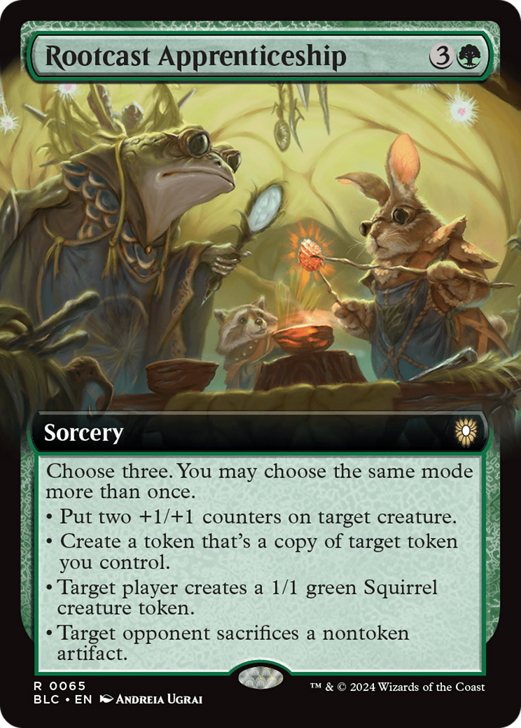 Rootcast Apprenticeship (BLC-065) [Bloomburrow Commander]: (Extended Art)
