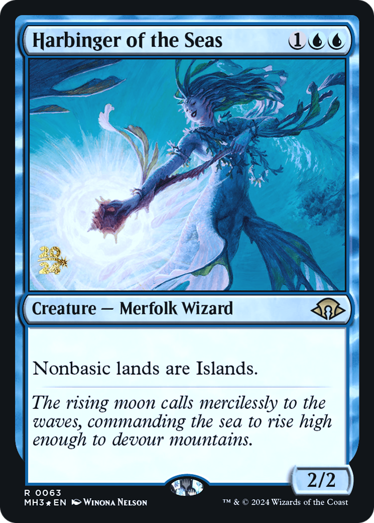 Harbinger of the Seas (PRE-63S) [Modern Horizons 3 Promos] Foil
