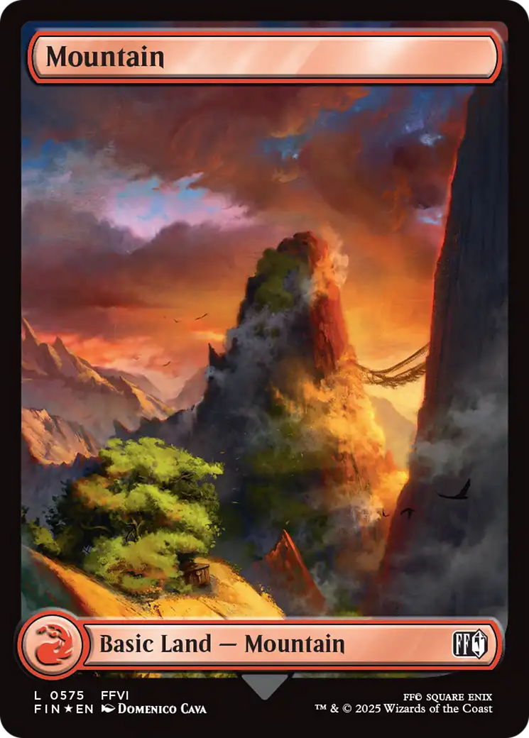 Mountain (0575) (Surge Foil) (FIN-575) [FINAL FANTASY] Foil