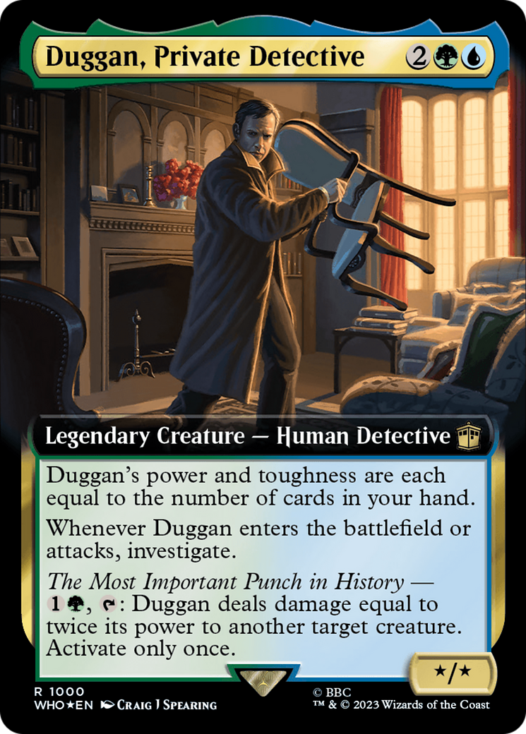 Duggan, Private Detective (WHO-1000) [Doctor Who]: (Extended Art) Foil