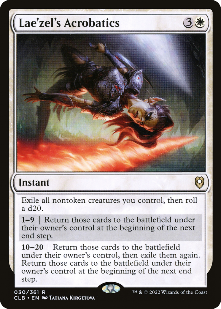 Lae'zel's Acrobatics (CLB-030) [Commander Legends: Battle for Baldur's Gate]