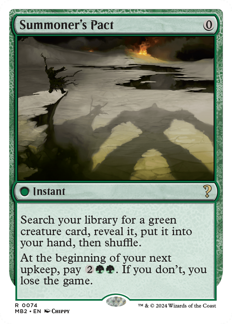 Summoner's Pact (MB2-074) [Mystery Booster 2]