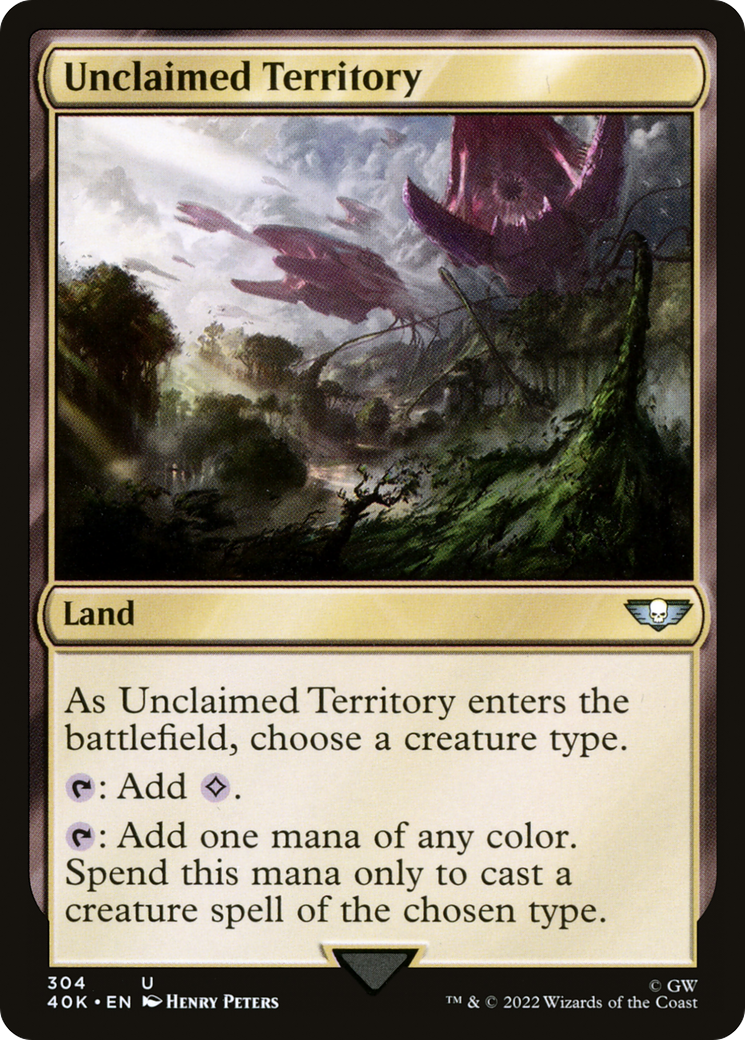 Unclaimed Territory (40K-304) [Warhammer 40,000 Commander]