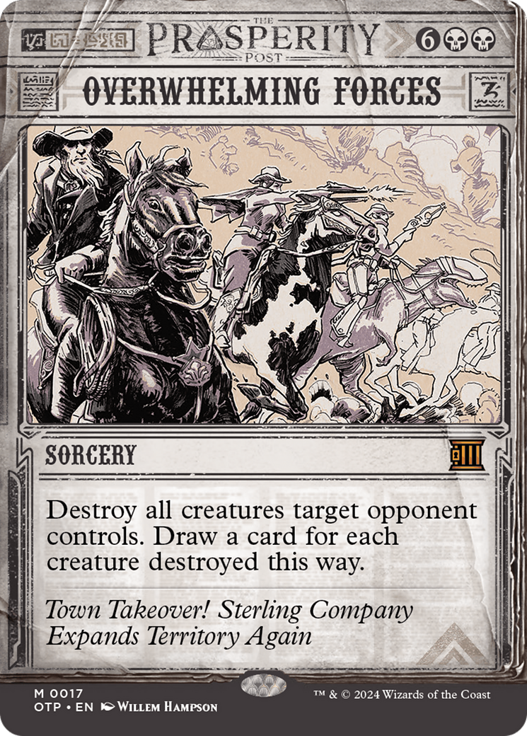 Overwhelming Forces (OTP-017) [Breaking News]: (Showcase) (Borderless) Foil