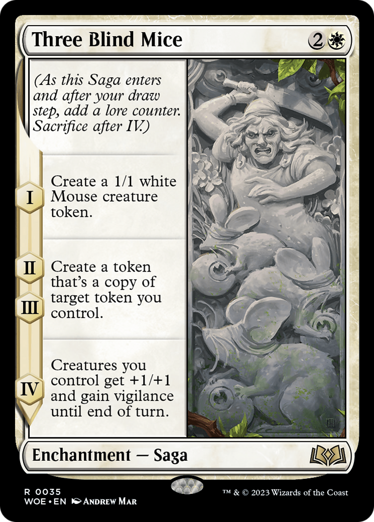 Three Blind Mice (WOE-035) [Wilds of Eldraine] Foil