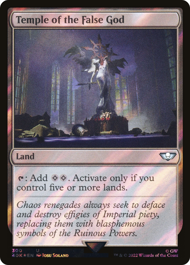 Temple of the False God (40K-300★) [Warhammer 40,000 Commander] Foil