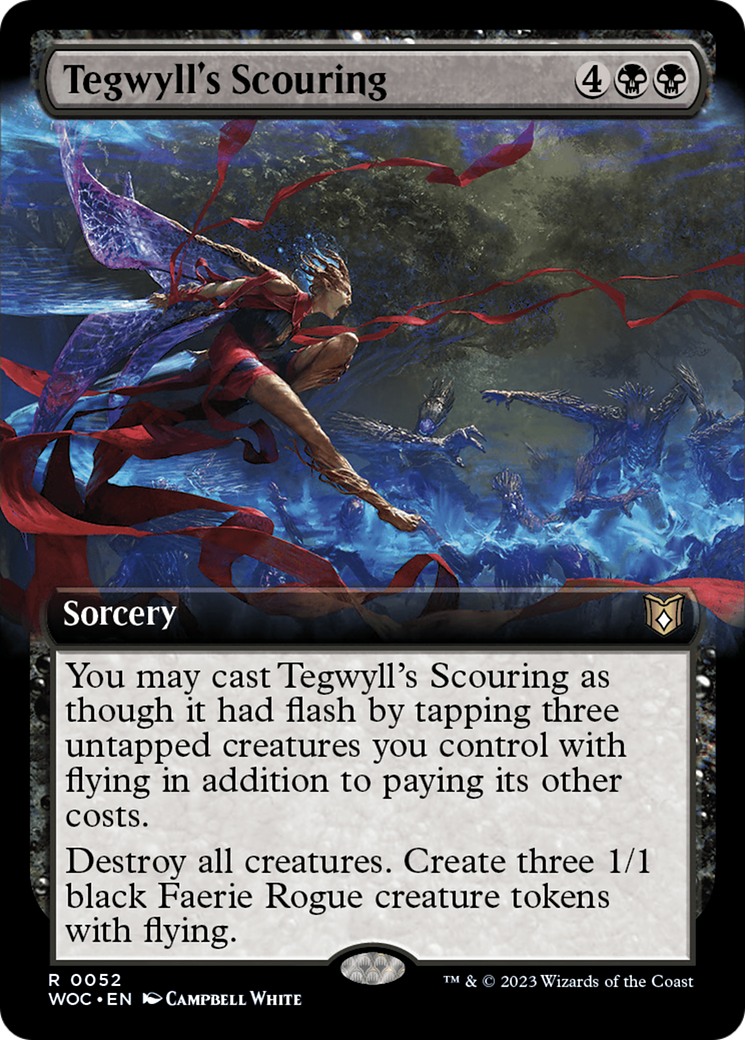 Tegwyll's Scouring (WOC-052) [Wilds of Eldraine Commander]: (Extended Art)