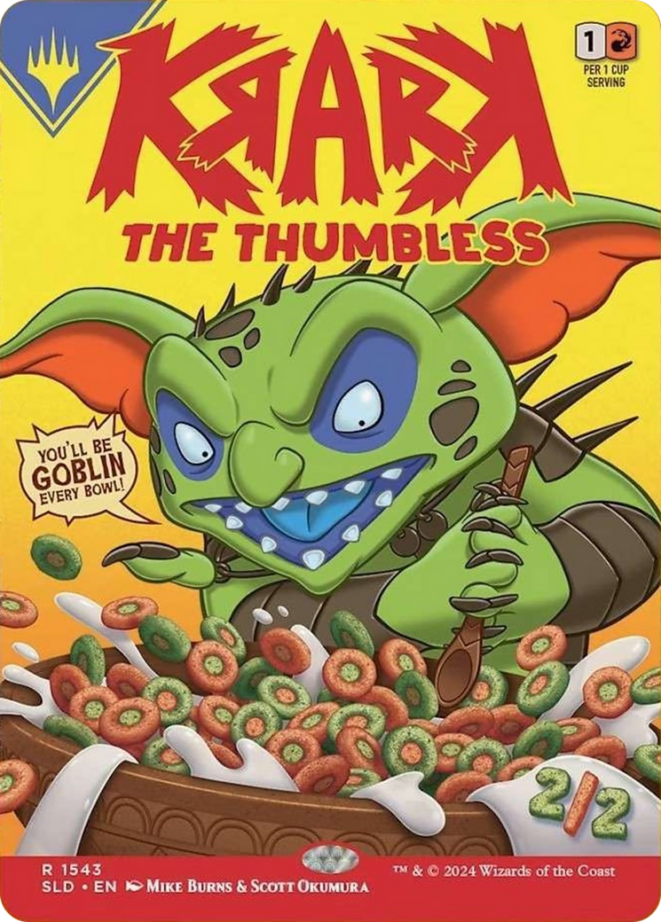 Krark, the Thumbless // Krark, the Thumbless (SLD-1543) [Secret Lair Drop] (Borderless) Foil