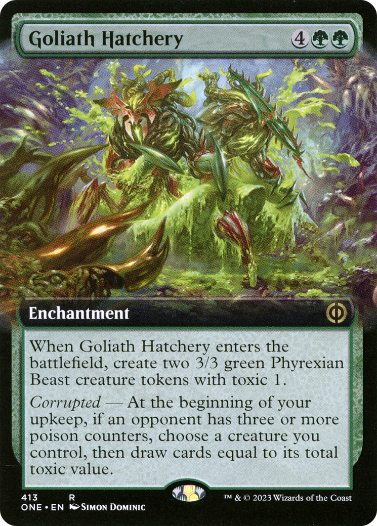 Goliath Hatchery (ONE-413) [Phyrexia: All Will Be One]: (Extended Art)
