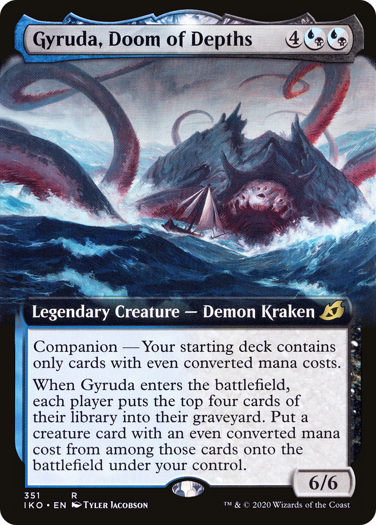 Gyruda, Doom of Depths (Extended Art) (IKO-351) [Ikoria: Lair of Behemoths] Foil