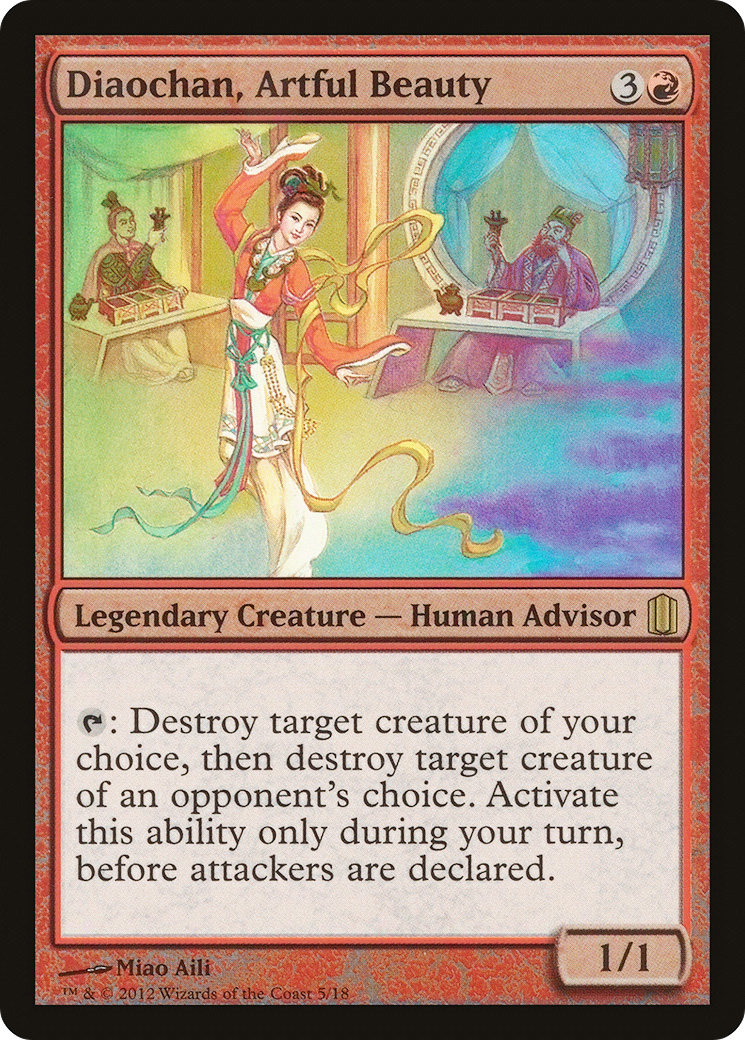 Diaochan, Artful Beauty (CM1-005) [Commander's Arsenal] Foil
