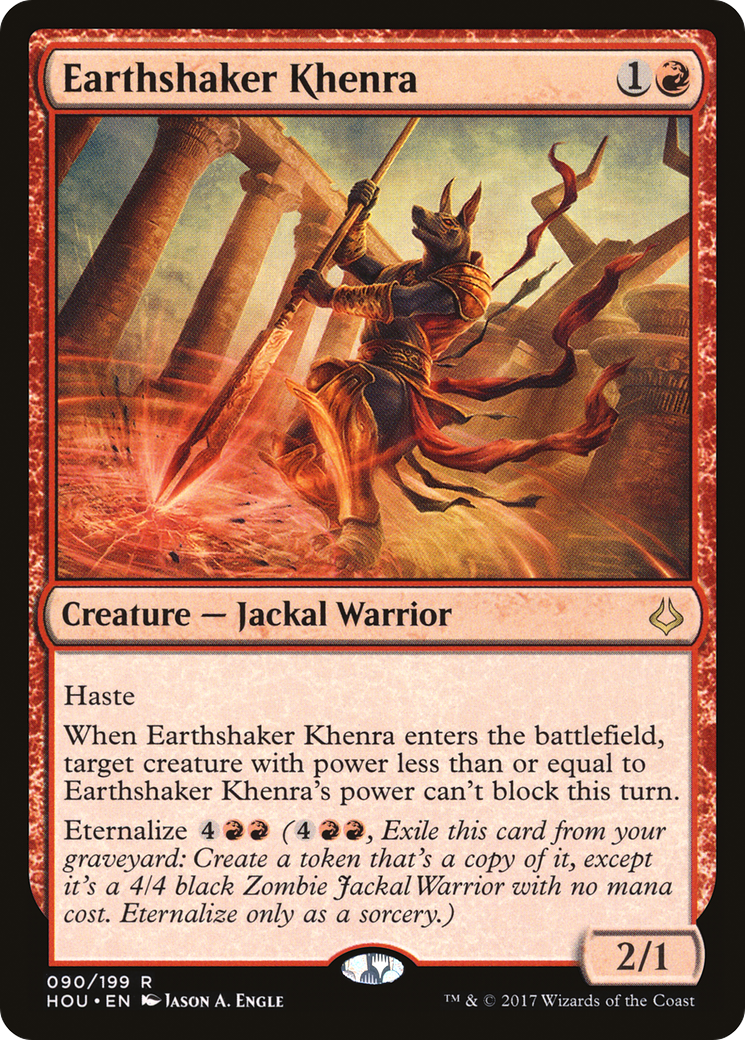 Earthshaker Khenra (HOU-090) [Hour of Devastation] Foil
