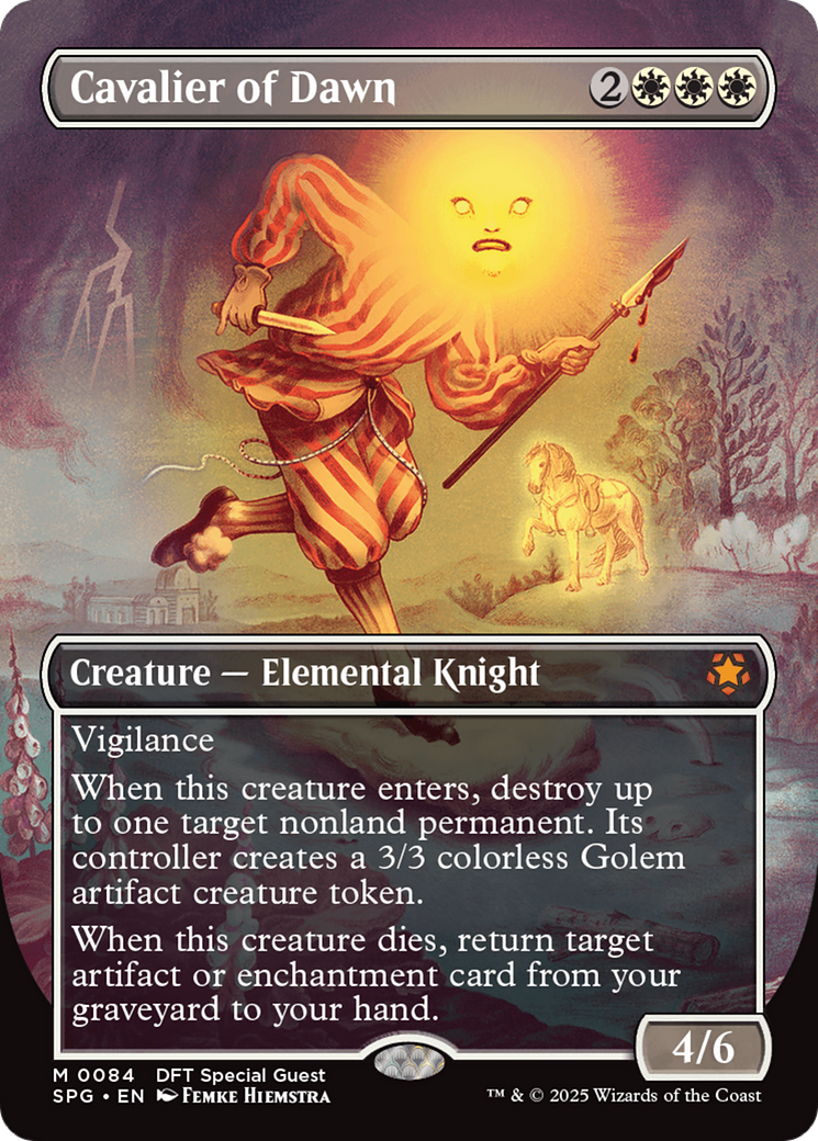Cavalier of Dawn (SPG-084) [Special Guests] (Borderless) Foil