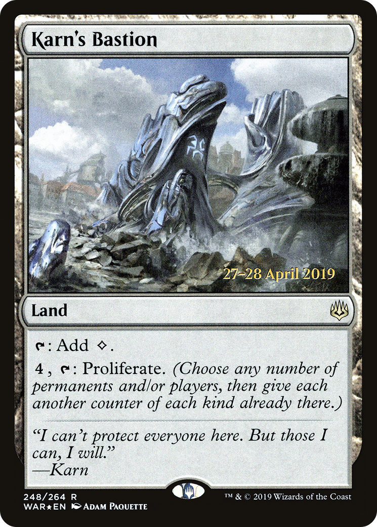 Karn's Bastion (PRE-248S) [War of the Spark Promos] Foil