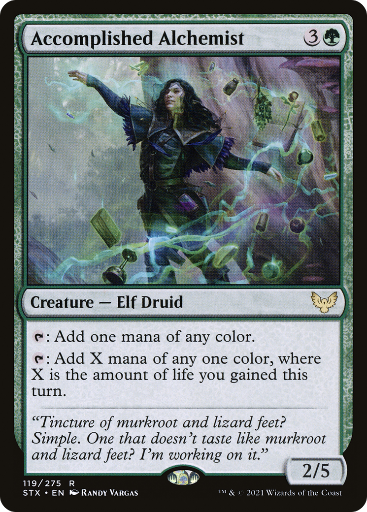 Accomplished Alchemist (STX-119) [Strixhaven: School of Mages] Foil