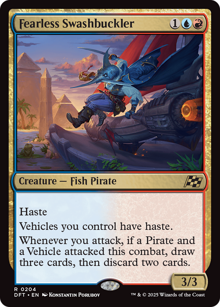 Fearless Swashbuckler (DFT-204) [Aetherdrift]