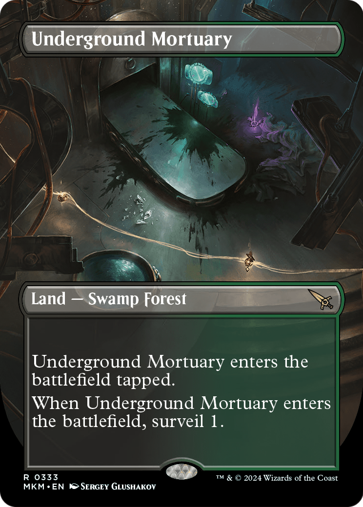 Underground Mortuary (Borderless) (MKM-333) [Murders at Karlov Manor] Foil