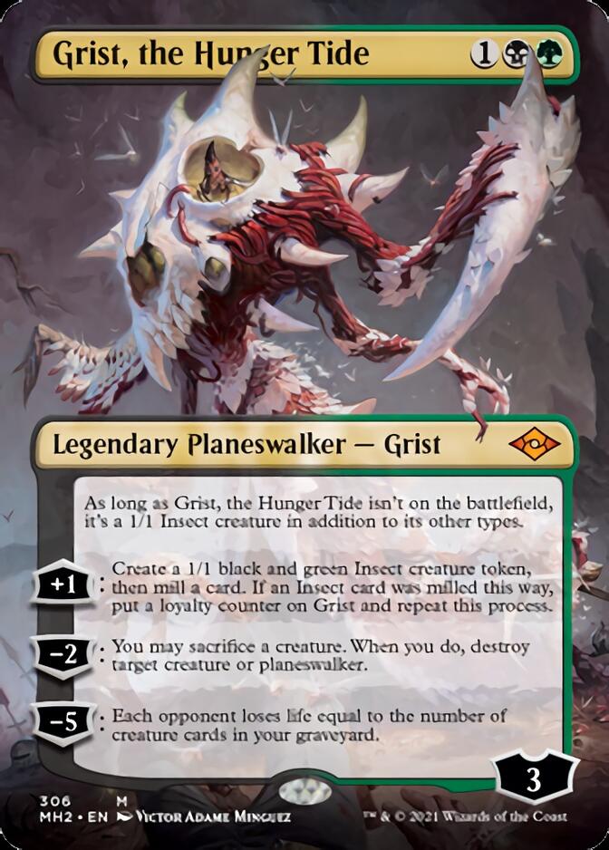 Grist, the Hunger Tide (MH2-306) [Modern Horizons 2] (Borderless) Foil