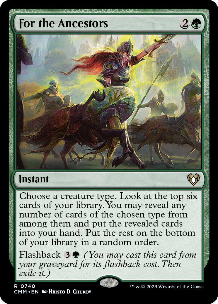 For the Ancestors (CMM-740) [Commander Masters]
