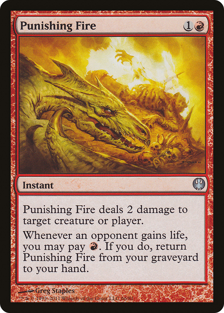 Punishing Fire (DDG-066) [Duel Decks: Knights vs. Dragons]