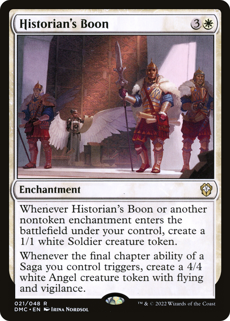 Historian's Boon (DMC-021) [Dominaria United Commander]