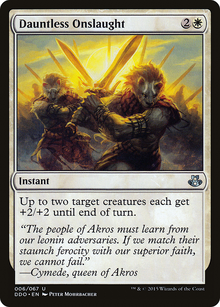 Dauntless Onslaught (DDO-006) [Duel Decks: Elspeth vs. Kiora]