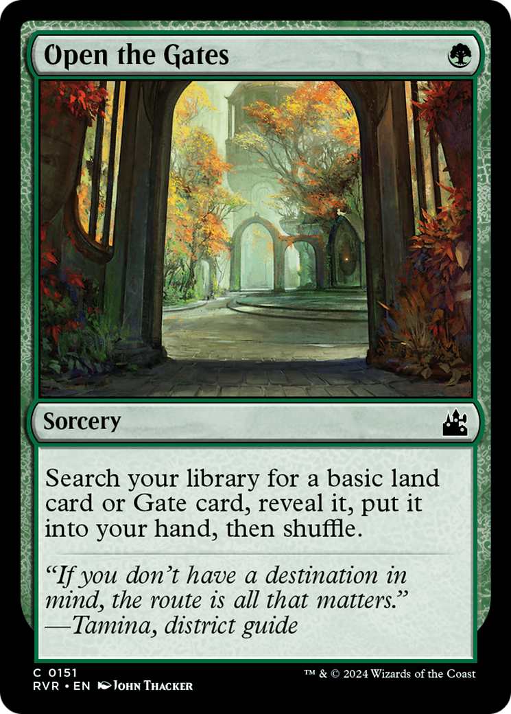 Open the Gates (RVR-151) [Ravnica Remastered] Foil