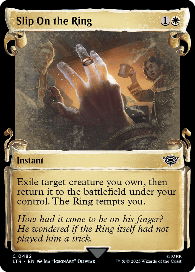 Slip on the Ring (Showcase Scrolls) (LTR-482) [The Lord of the Rings: Tales of Middle-earth]