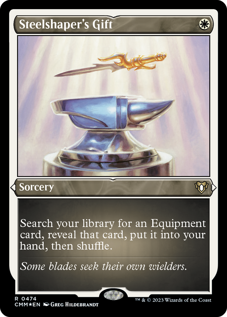 Steelshaper's Gift (CMM-474) [Commander Masters] Etched Foil