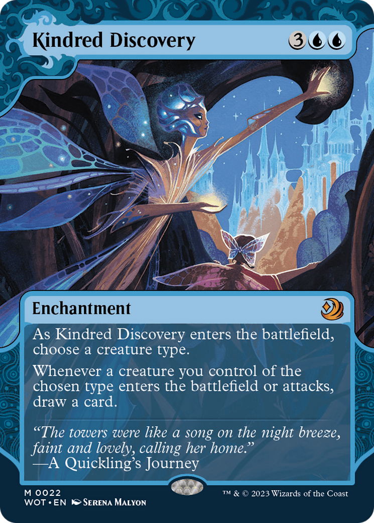 Kindred Discovery (WOT-022) [Wilds of Eldraine: Enchanting Tales]: (Showcase) (Borderless)
