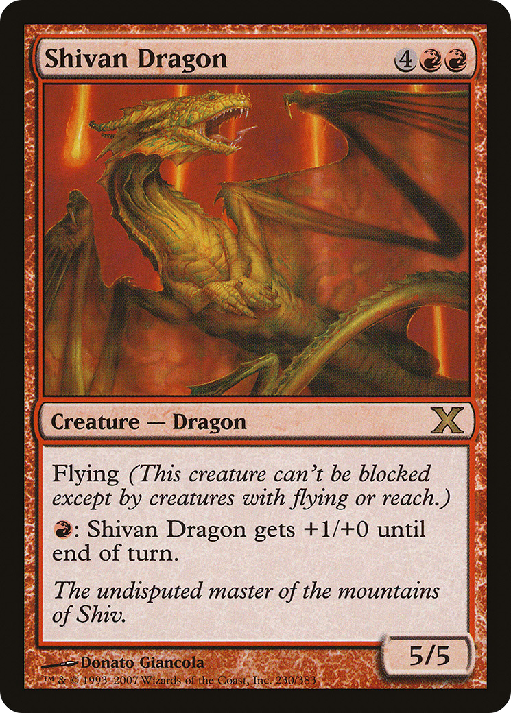 Shivan Dragon [Tenth Edition]