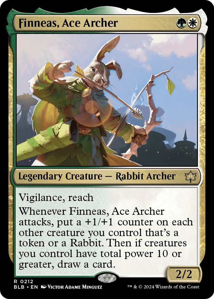 Finneas, Ace Archer (BLB-212) [Bloomburrow] Foil
