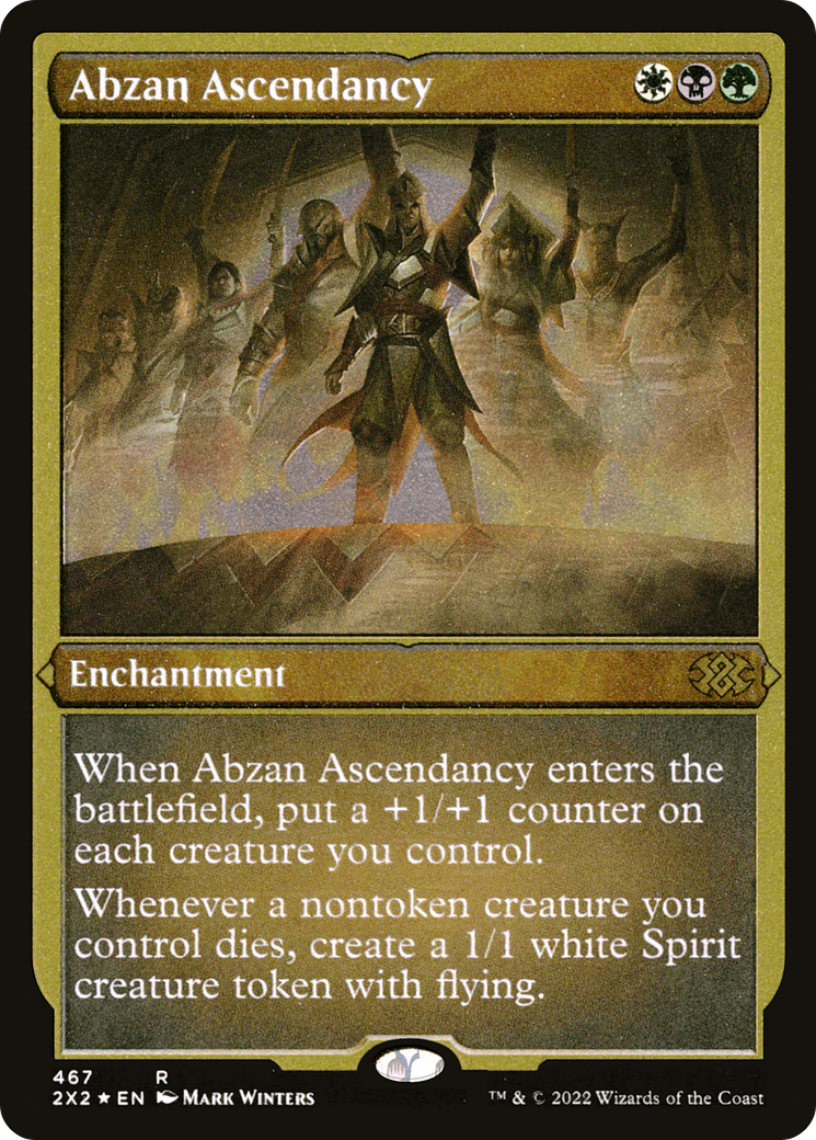 Abzan Ascendancy (Foil Etched) (2X2-467) [Double Masters 2022] Foil