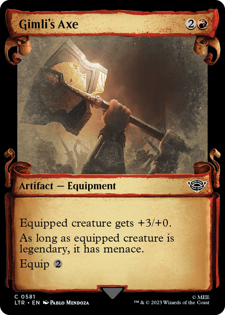 Gimli's Axe (Showcase Scrolls) (LTR-581) [The Lord of the Rings: Tales of Middle-earth]