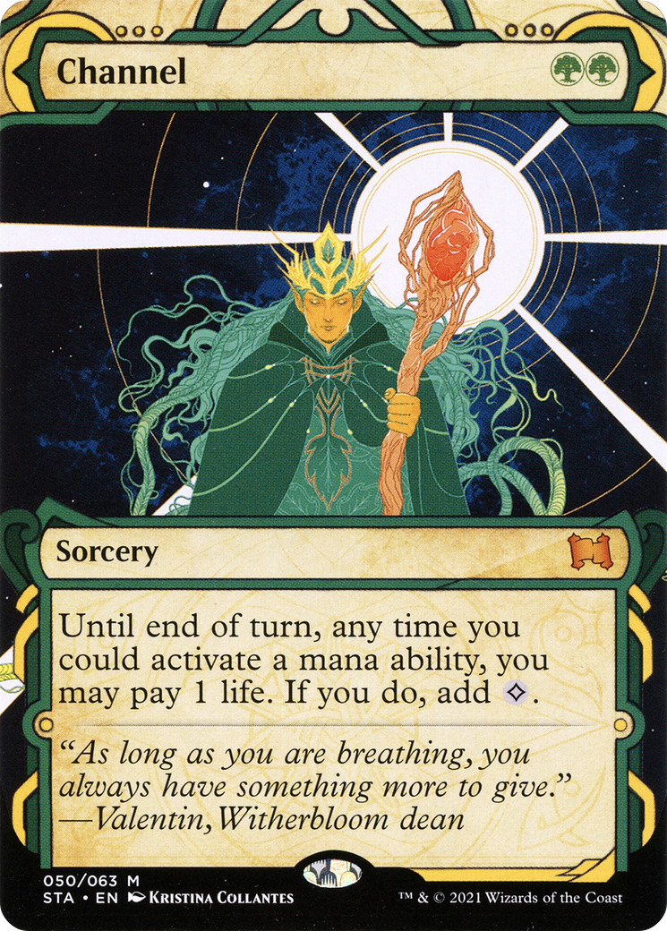 Channel (STA-050) [Strixhaven Mystical Archive]: (Showcase) (Borderless) Foil