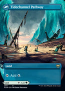 Barkchannel Pathway // Tidechannel Pathway (KHM-290) [Kaldheim]: (Showcase) (Borderless) Foil